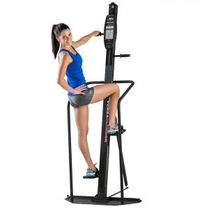 Girl on the best Vertical climber the VersaClimber