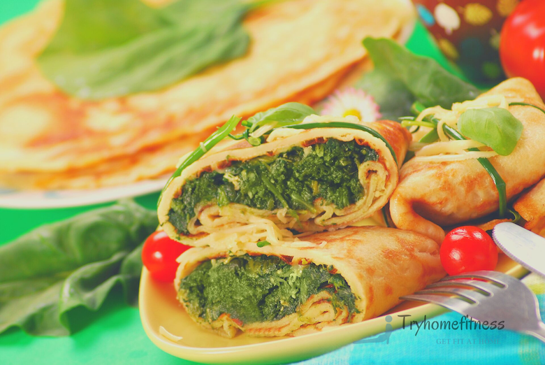 Spinach pancakes