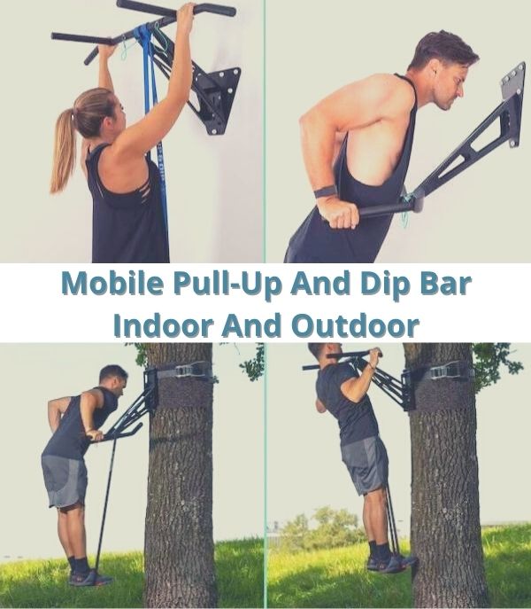 4 images showing pullup & dip review of the top of the range pull up and dip machine